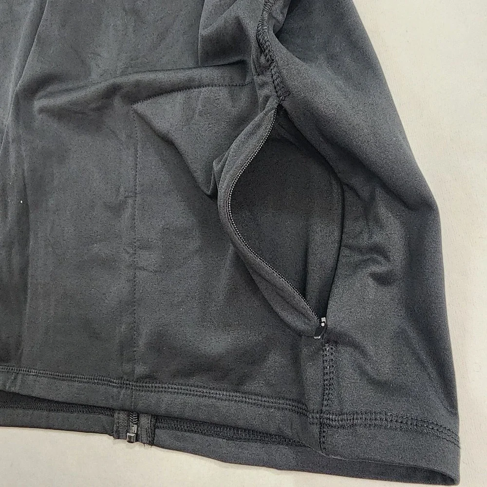 True Religion Mens Vest Sweatshirt Full Zip Black Stretch Performance Size M